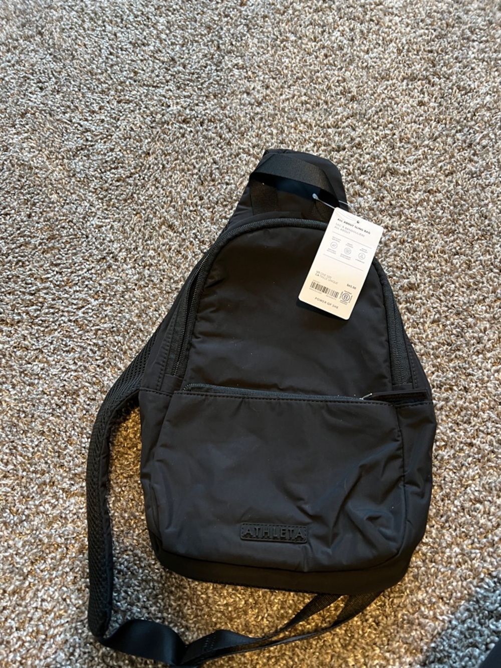 Athleta Black All About Sling Bag